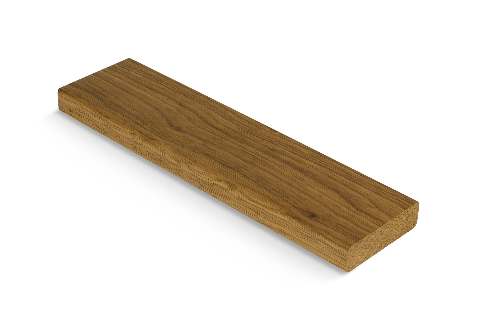 Unfinished platonised frake board, on a white background
